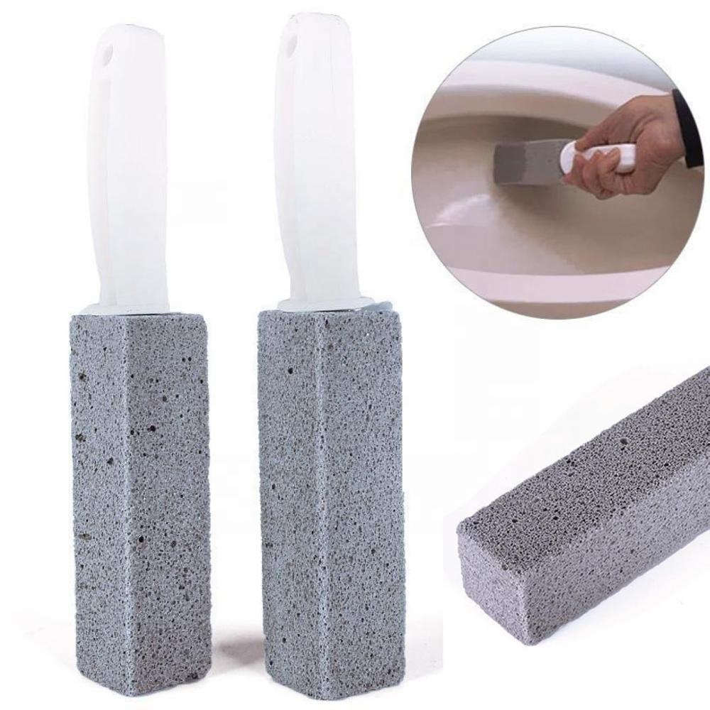 Pumice Stone for Cleaning, Pumice Scouring Pad, Toilet Bowl Ring Remover Pumice Stick Cleaner for Kitchen/Bath/Pool/Household 