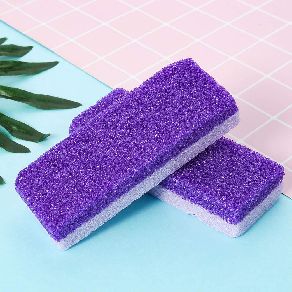 Double Sided Pumice Stone Callus, Hard Skin Callus Remover and Scrubber Pedicure Tools Foot File for Feet Hands Exfoliator Pedicure Feet File