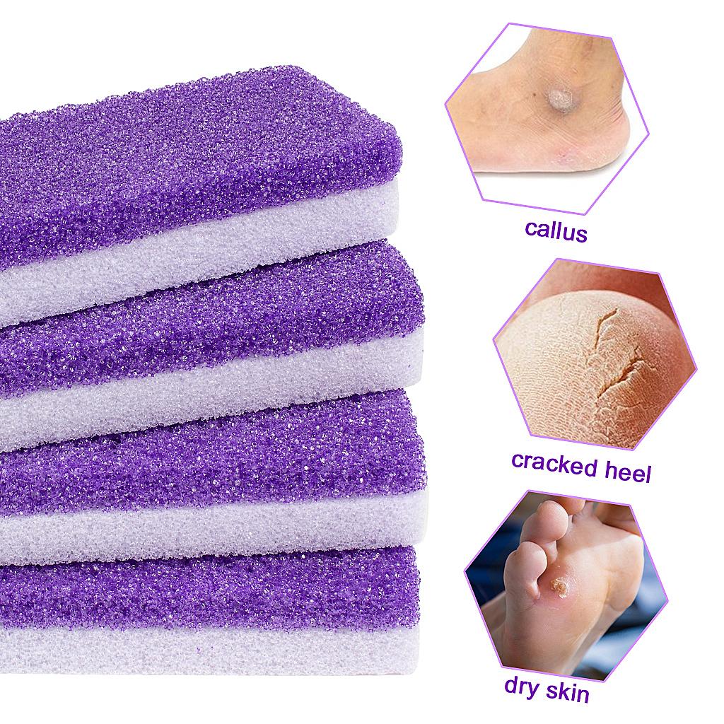 Double Sided Pumice Stone Callus, Hard Skin Callus Remover and Scrubber Pedicure Tools Foot File for Feet Hands Exfoliator Pedicure Feet File - 副本