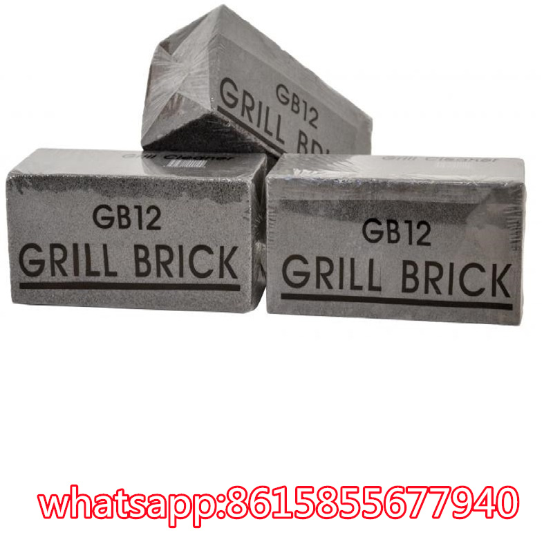 Grey BBQ Grill cleaning brick Pumice Stone brick for Barbecue Four Bricks Glass Pumice Stone in one set